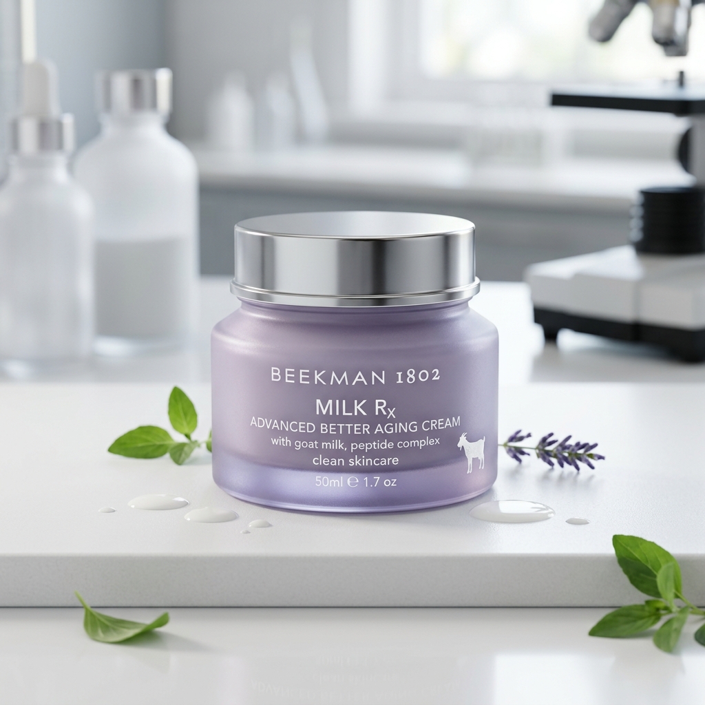 Beekman 1802 Milk RX Advanced Better Aging Cream jar